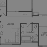 Custom home floor plan.