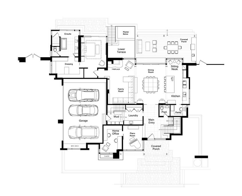 Custom home floor plans.