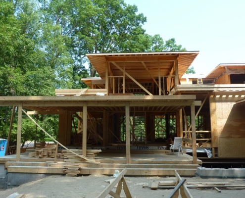 Construction for Mississauga home.